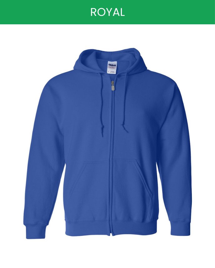 Classic Unisex Zip Hoodie Gildan 18600 (Made in US)
