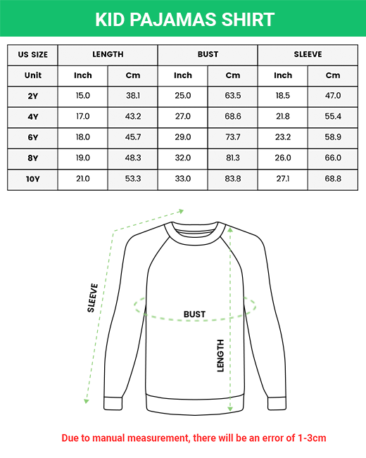 All-over Print Kid Pajamas Long Sleeve Raglan