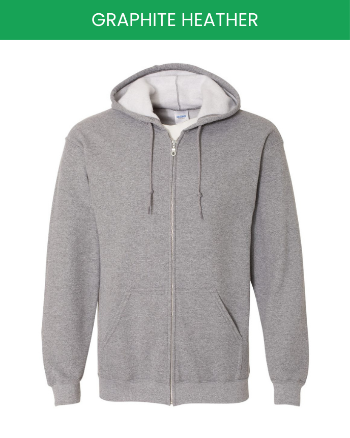 Classic Unisex Zip Hoodie Gildan 18600 (Made in US)