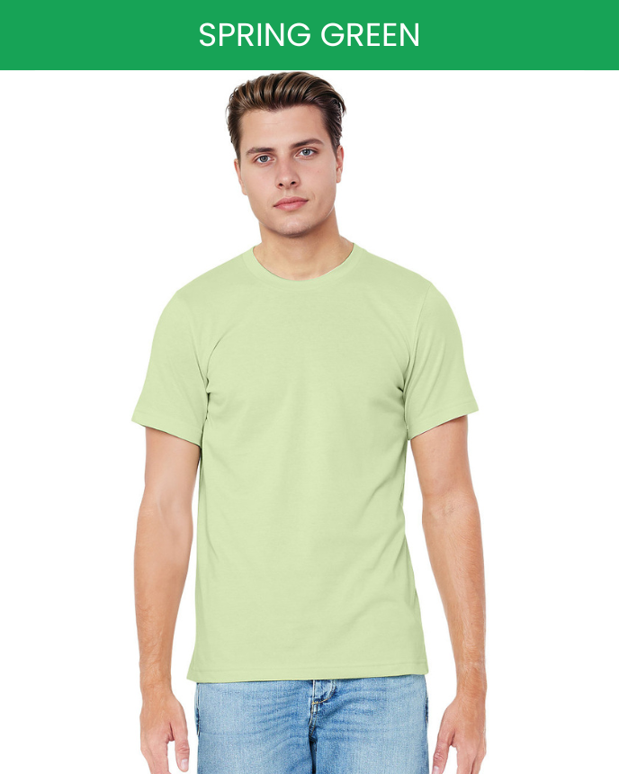 Bella canvas 3001 string green