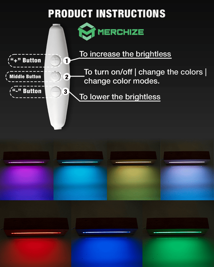 Beech Photo Night Light Base