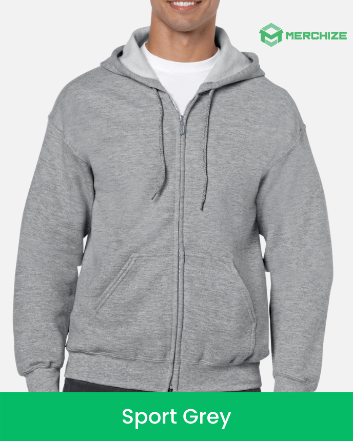 Zip Hoodie Gildan 18600 (Made in EU)