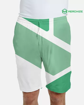 All-over Print Men's Beach Shorts With Elastic Waist (Made In China)