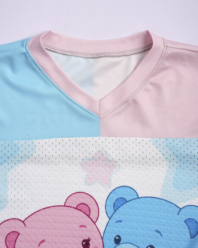 All-over Print Kid Hybrid Mesh Football Jersey