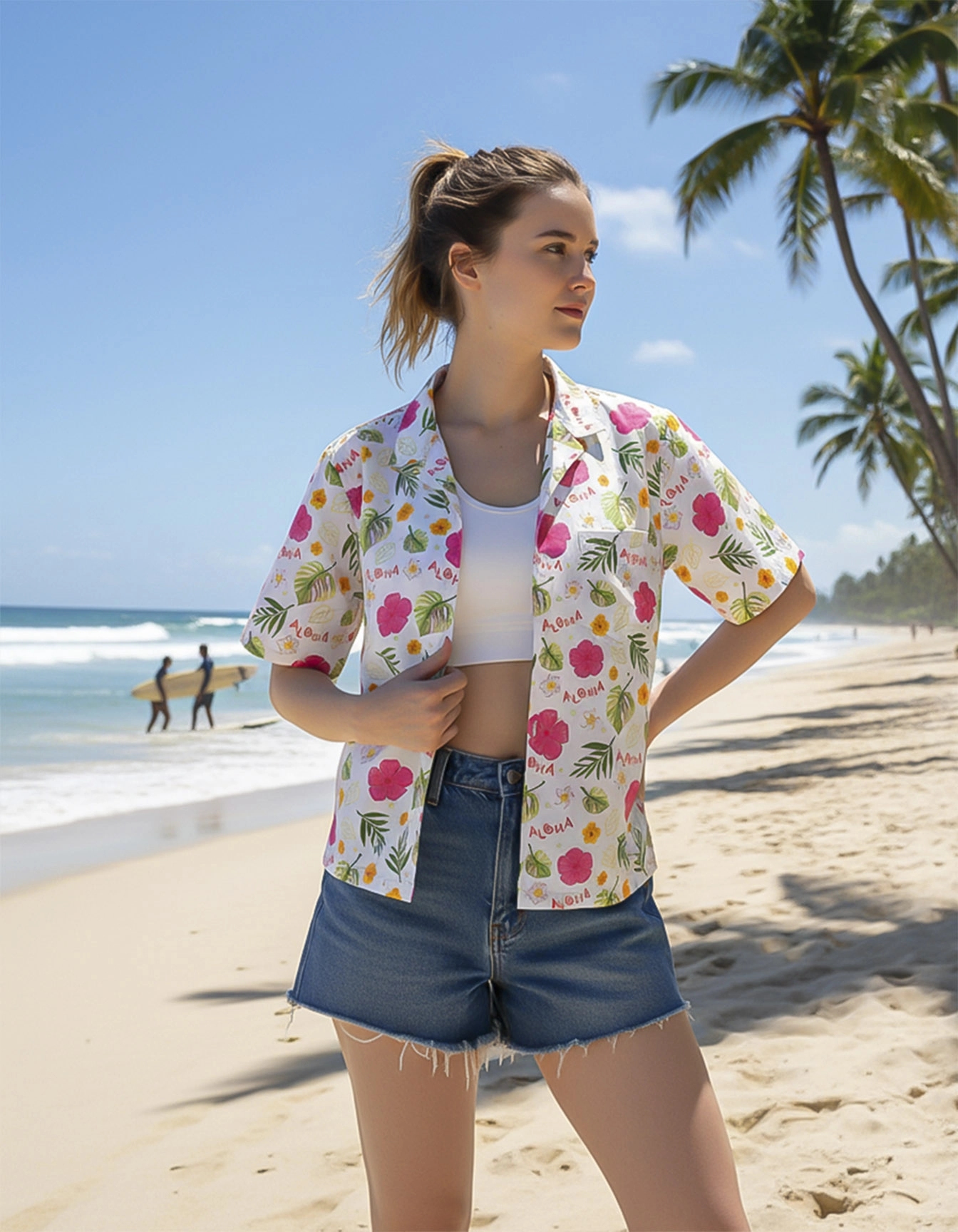 All-over Print Women's Hawaiian Shirt
