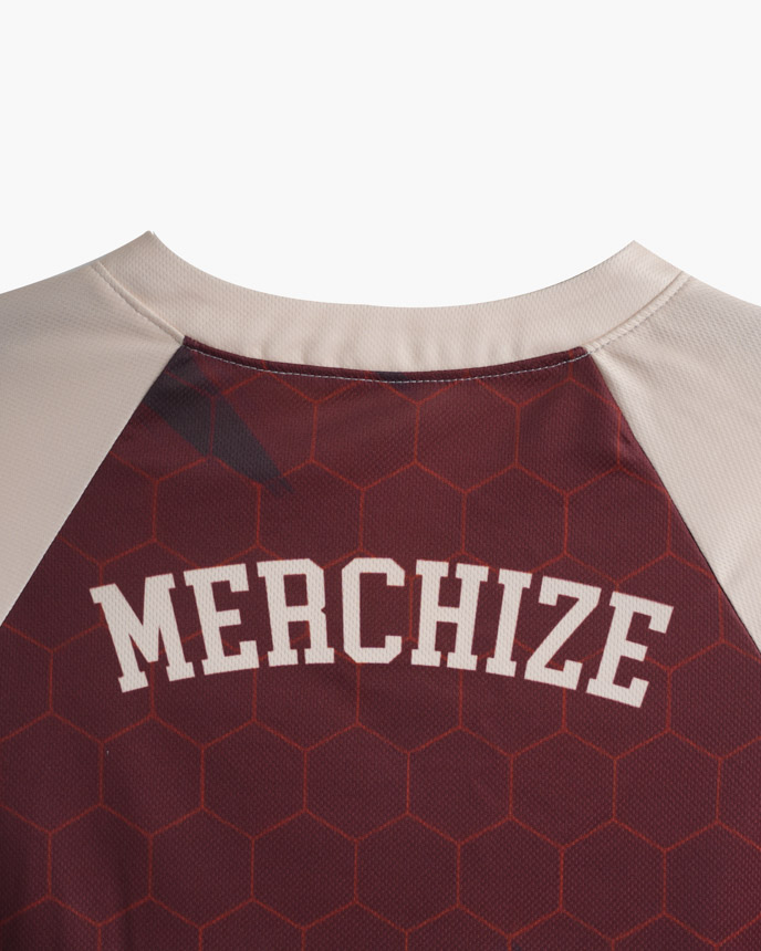 All-over Print Youth Two-Button Baseball Jersey
