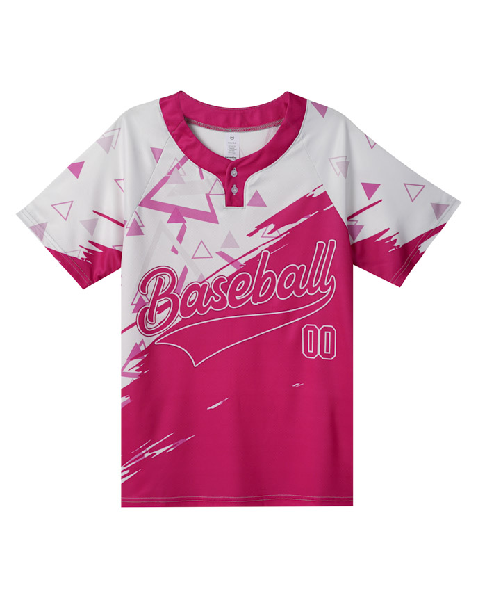 All-over Print Women's Two-Button Baseball Jersey