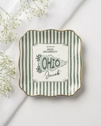 Fully Printed Ceramic Jewelry Dish (Made in US) 