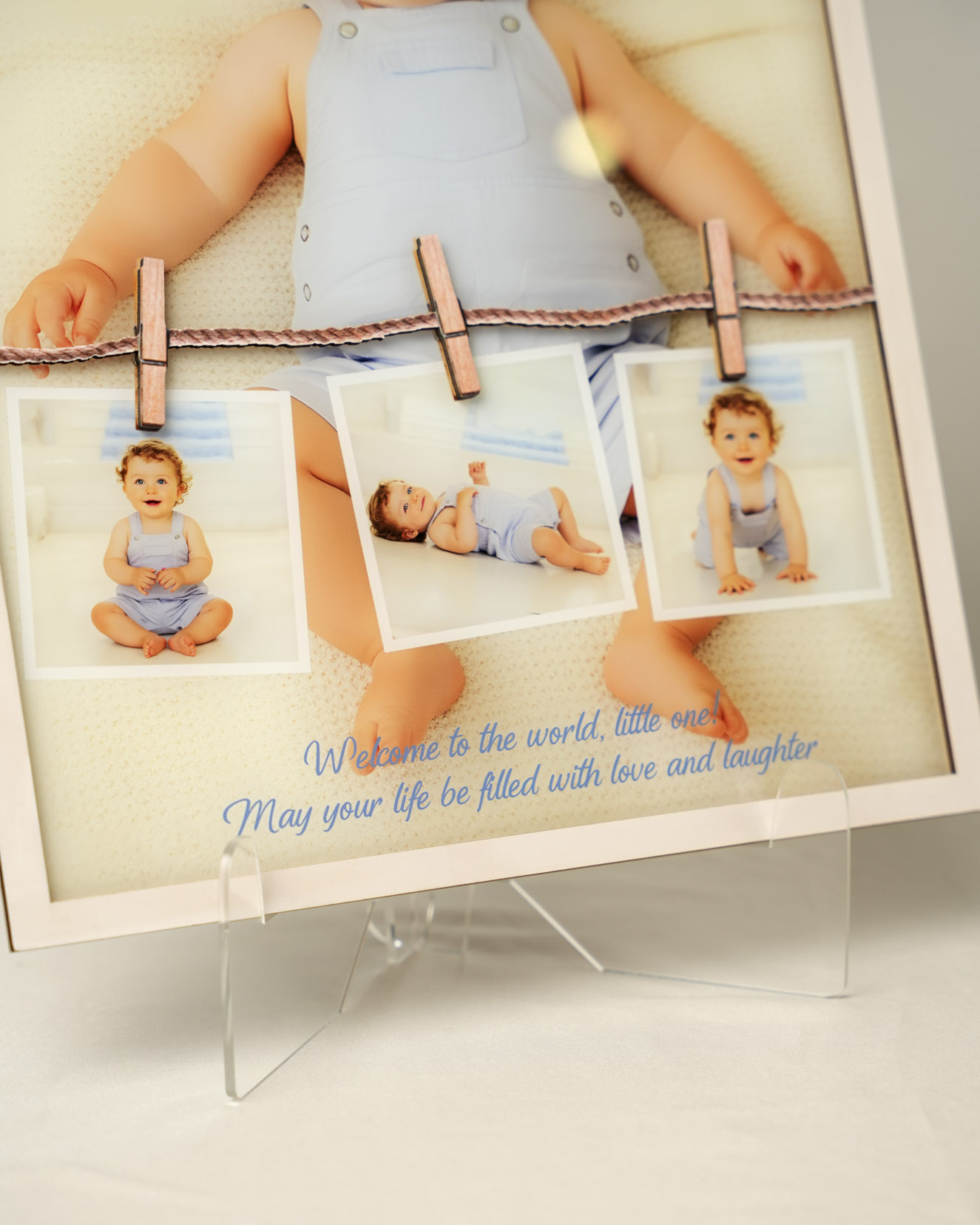 Custom Shape Wood and Acrylic Sign