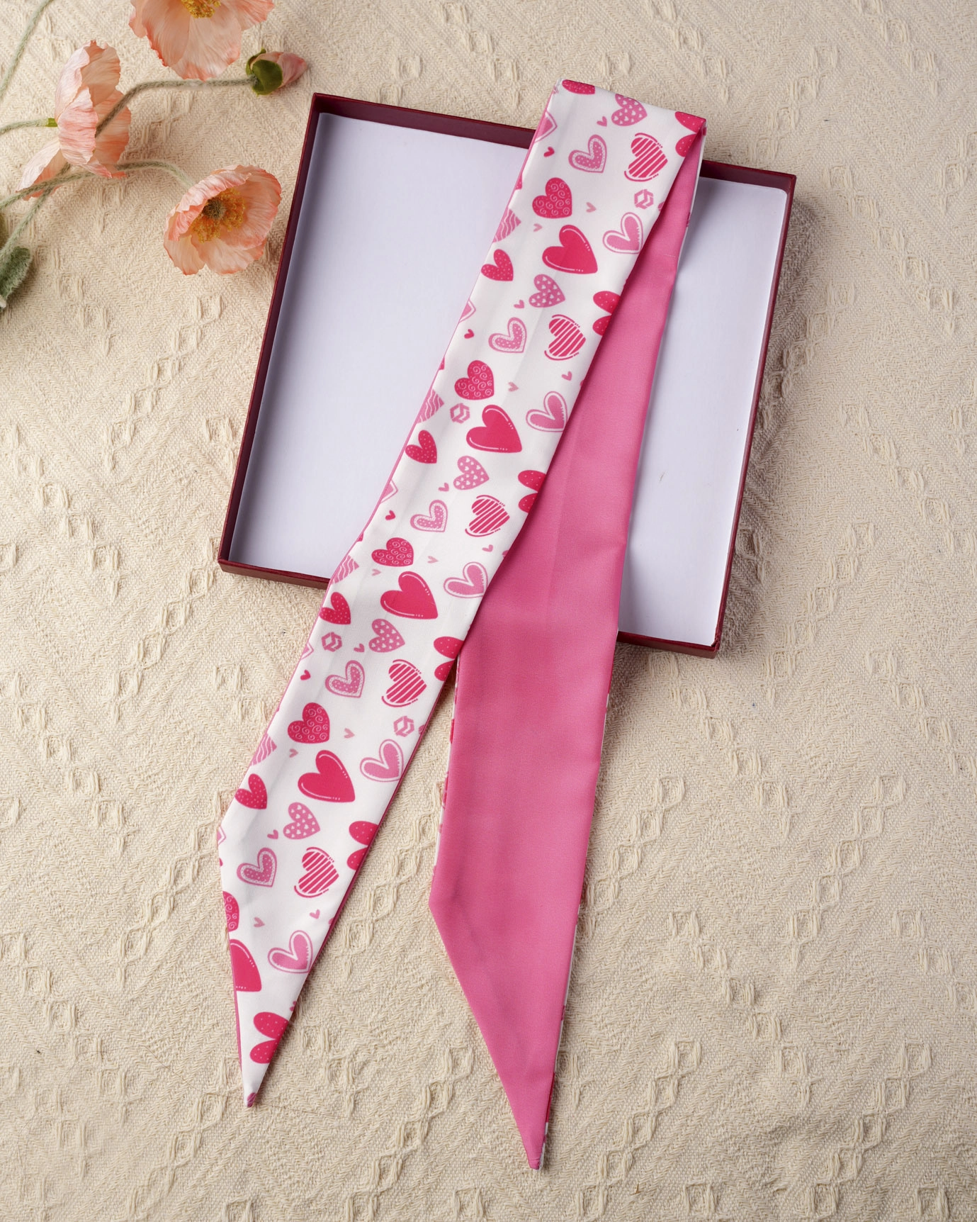 All-over Print Satin Hair Scarf