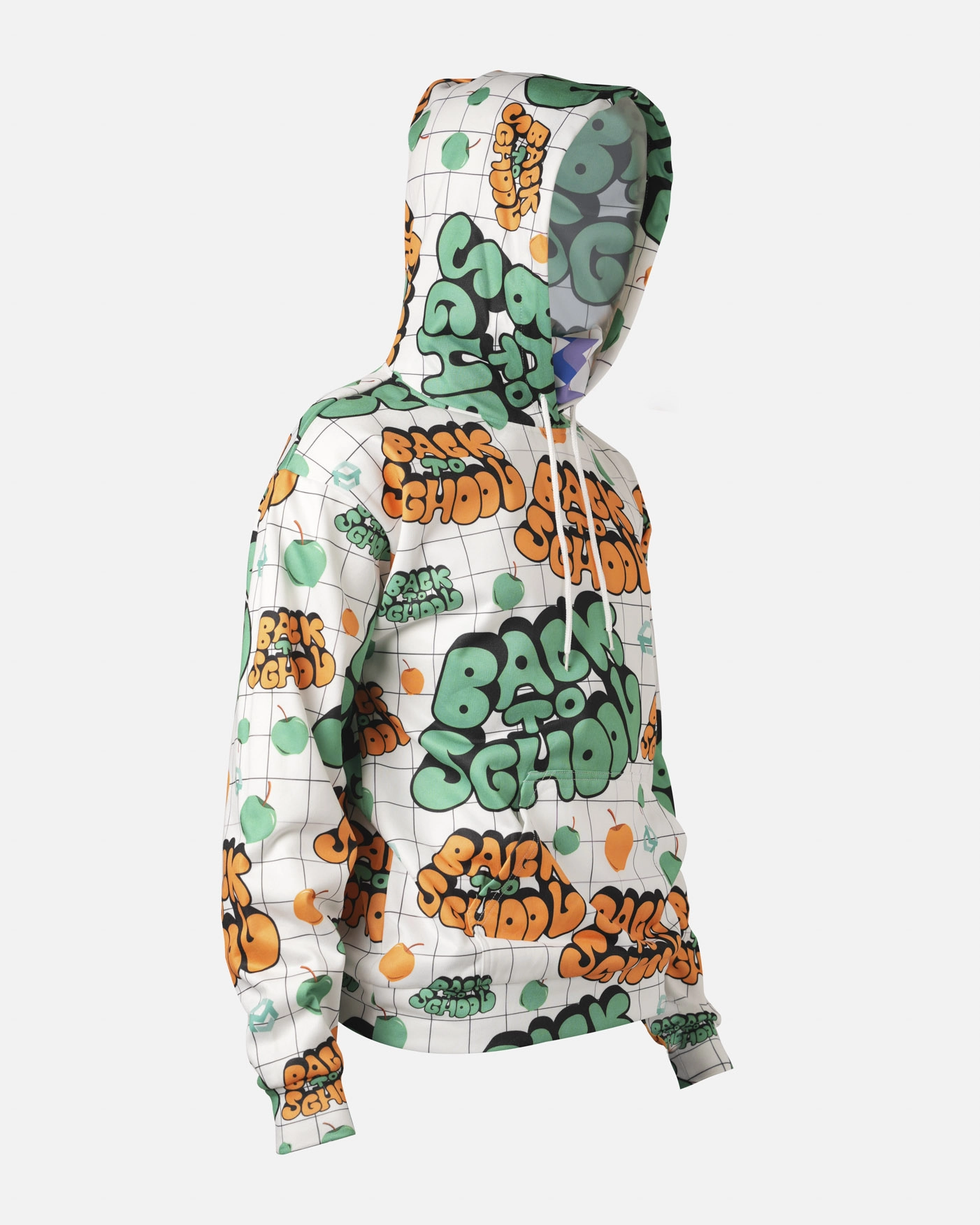All-over Print Gaiter Hoodie (Lightweight)