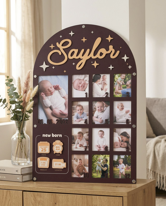 Custom Shape Photo Collage Frame