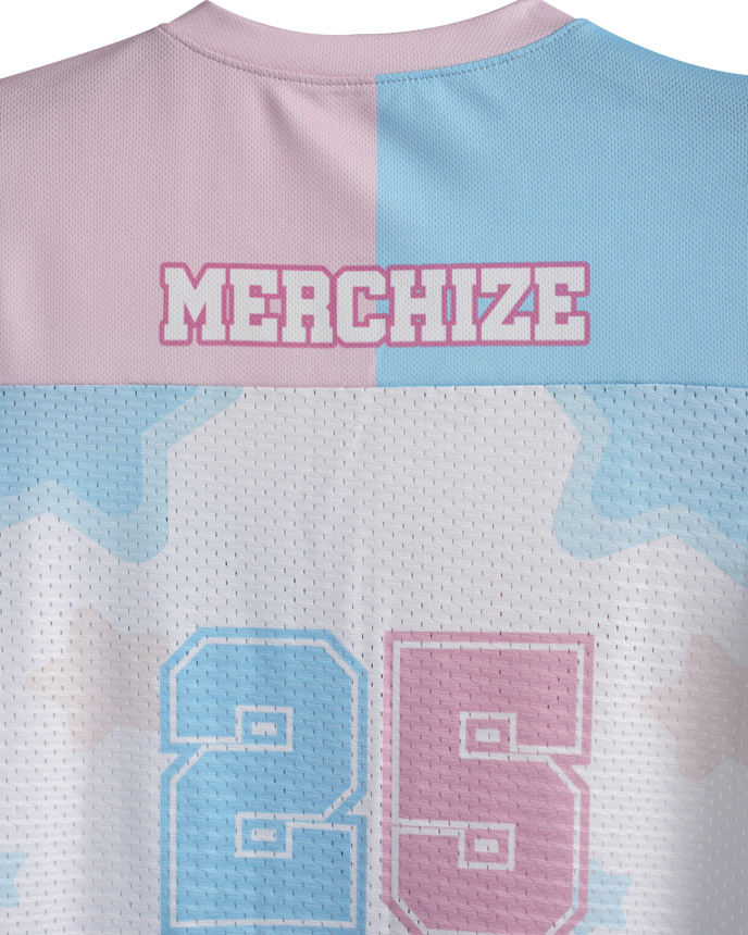 All-over Print Kid Hybrid Mesh Football Jersey