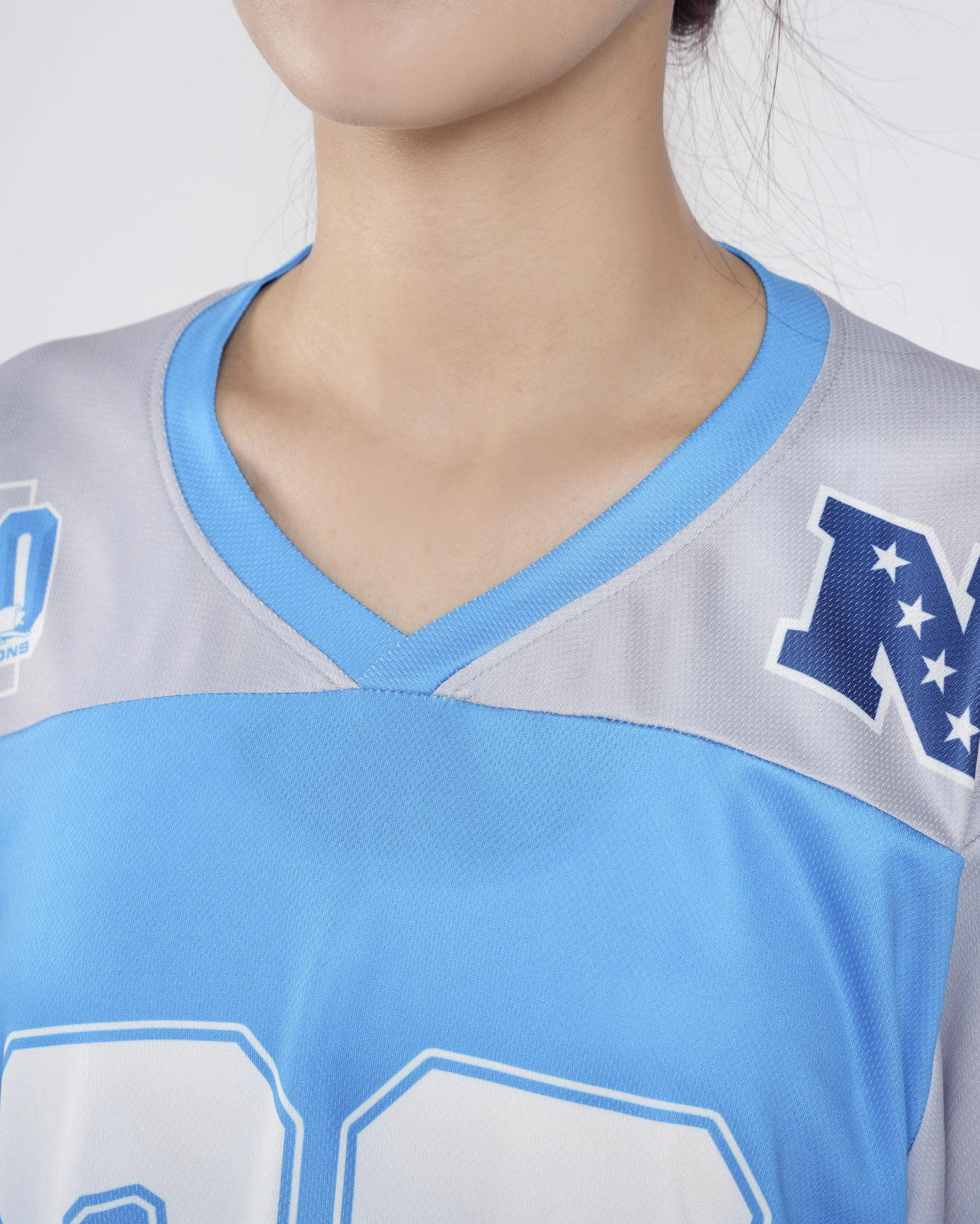 custom crop football jersey