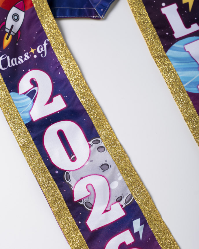 Kid Glitter Graduation Stole