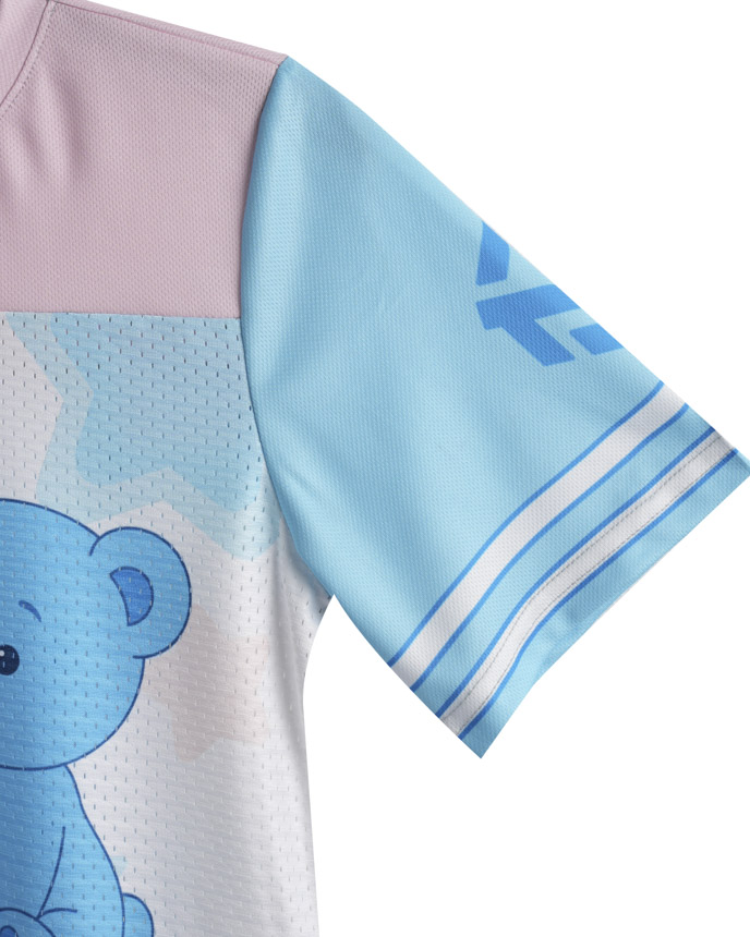 All-over Print Kid Hybrid Mesh Football Jersey
