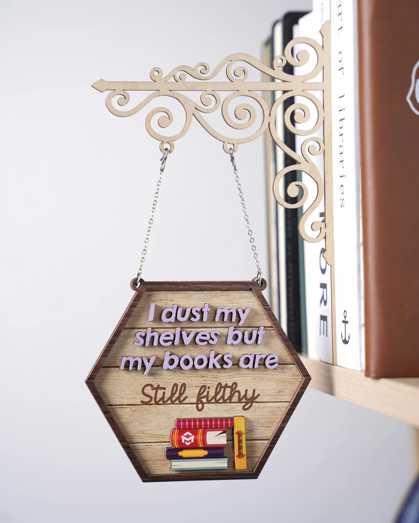 personalized library sign