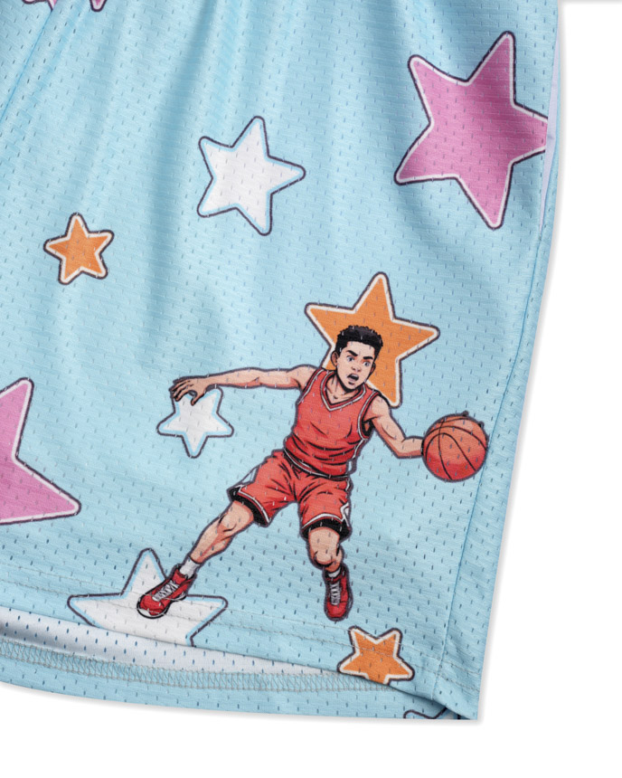 All-over Print Mesh Sports Shorts