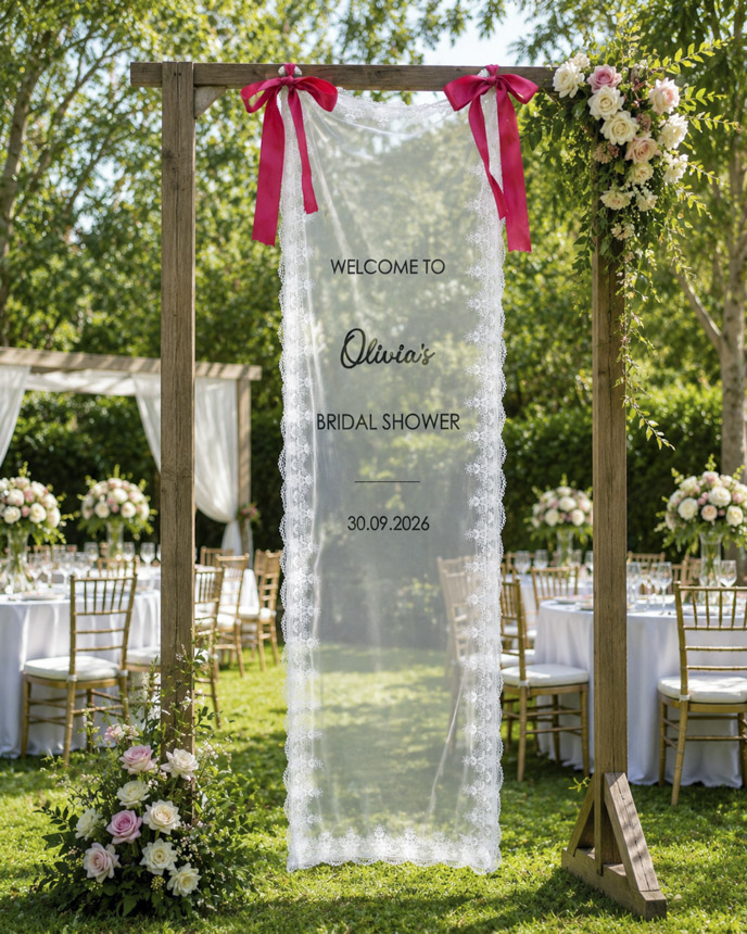 Lace Welcome Banner