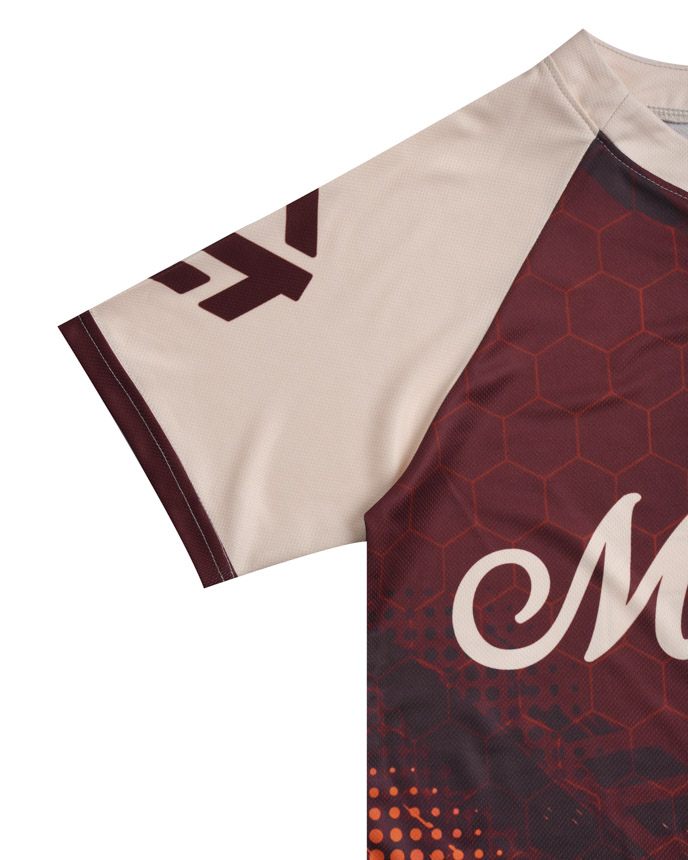All-over Print Youth Two-Button Baseball Jersey