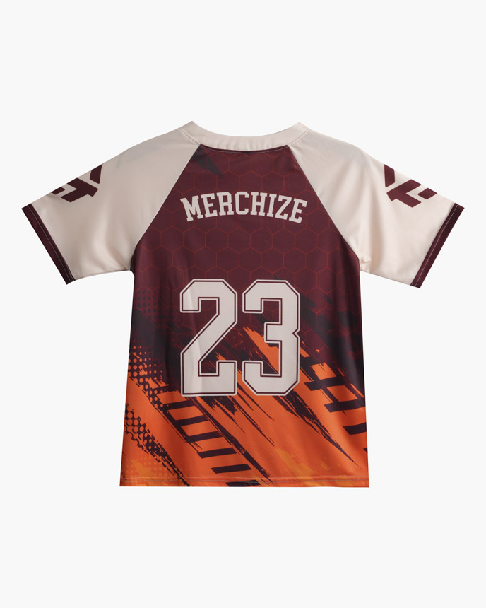All-over Print Youth Two-Button Baseball Jersey