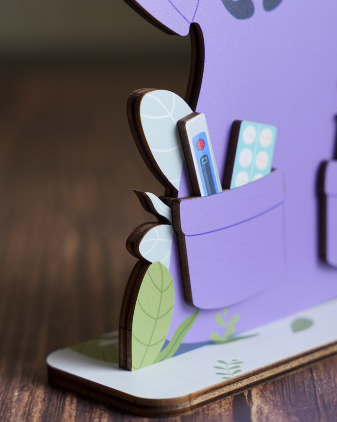 Custom Shape Wood Stand