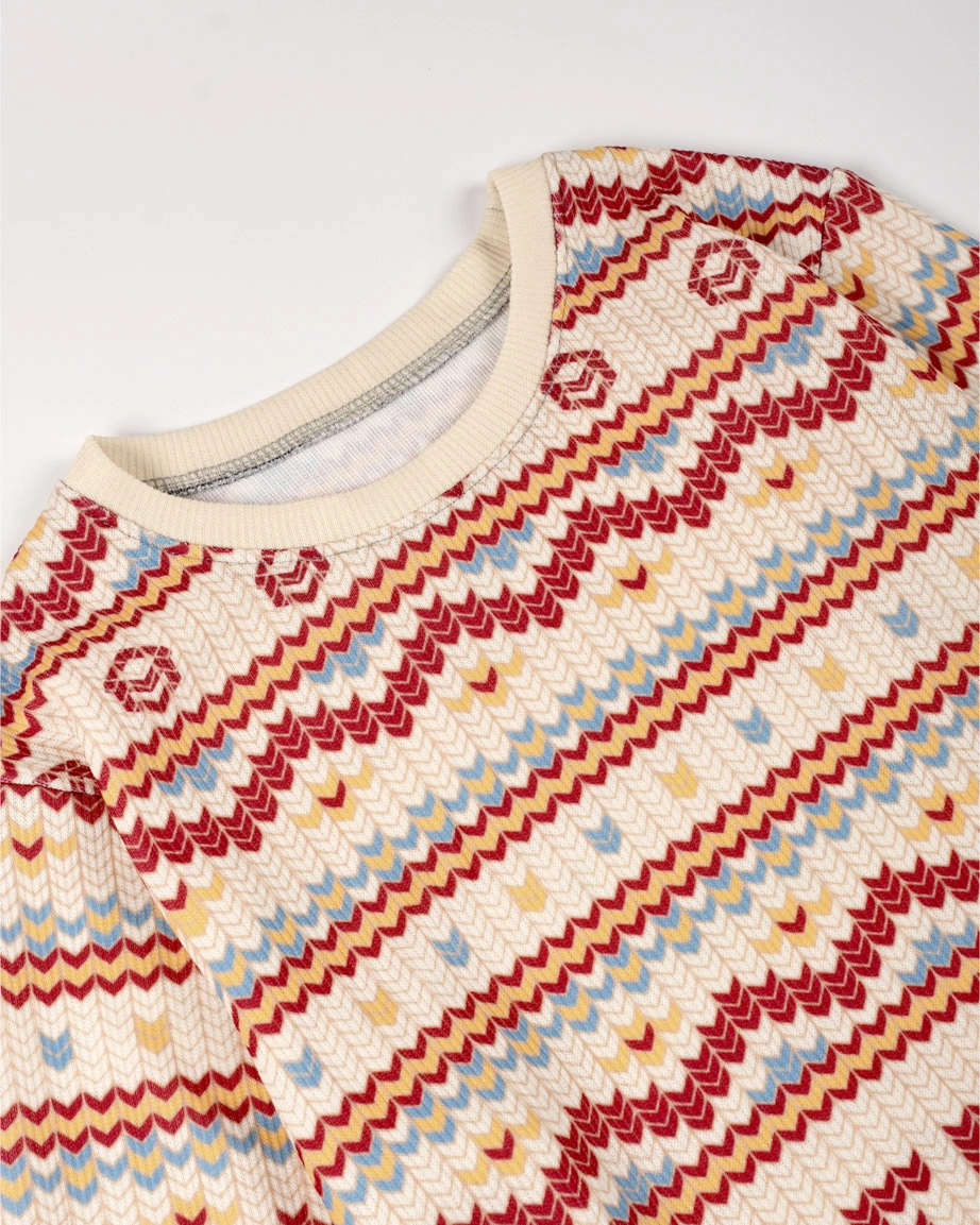 All-over Print Youth Knitted Sweater