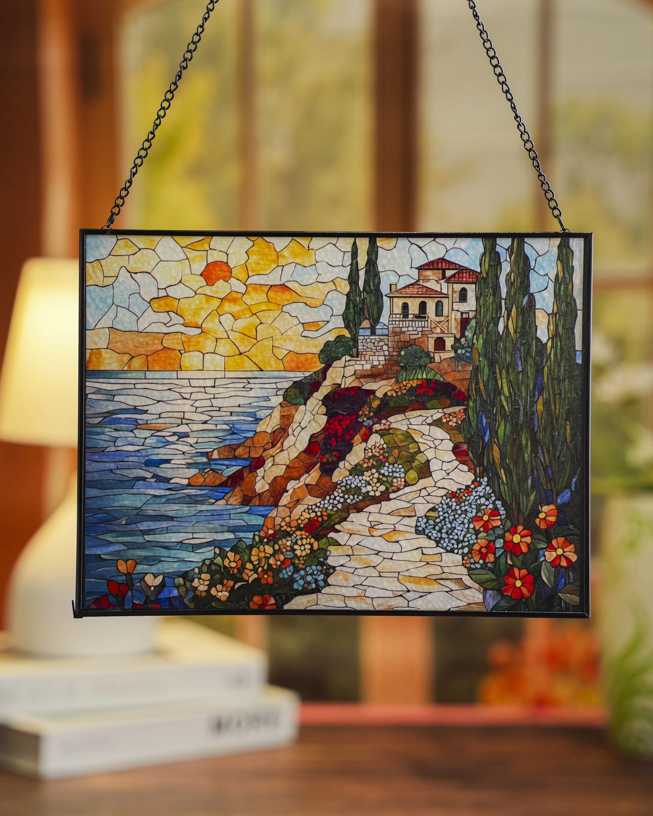Stained Glass Suncatcher for Window Hanging