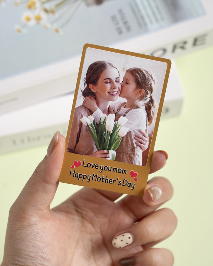 1-side Printed Metal Wallet Card