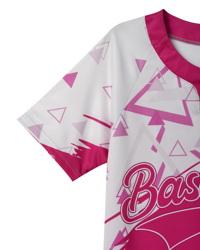 All-over Print Women's Two-Button Baseball Jersey