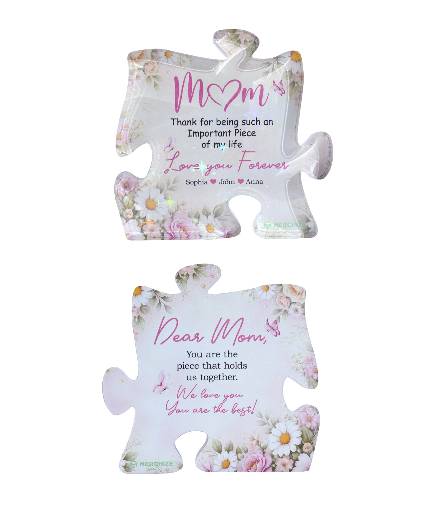 2-side Printed Hologram Acrylic Plaque (without stand) 0.6 IN