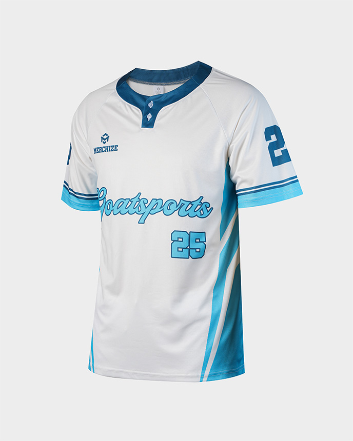 All-over Print Men's Two-Button Baseball Jersey