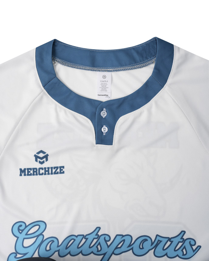 All-over Print Men's Two-Button Baseball Jersey