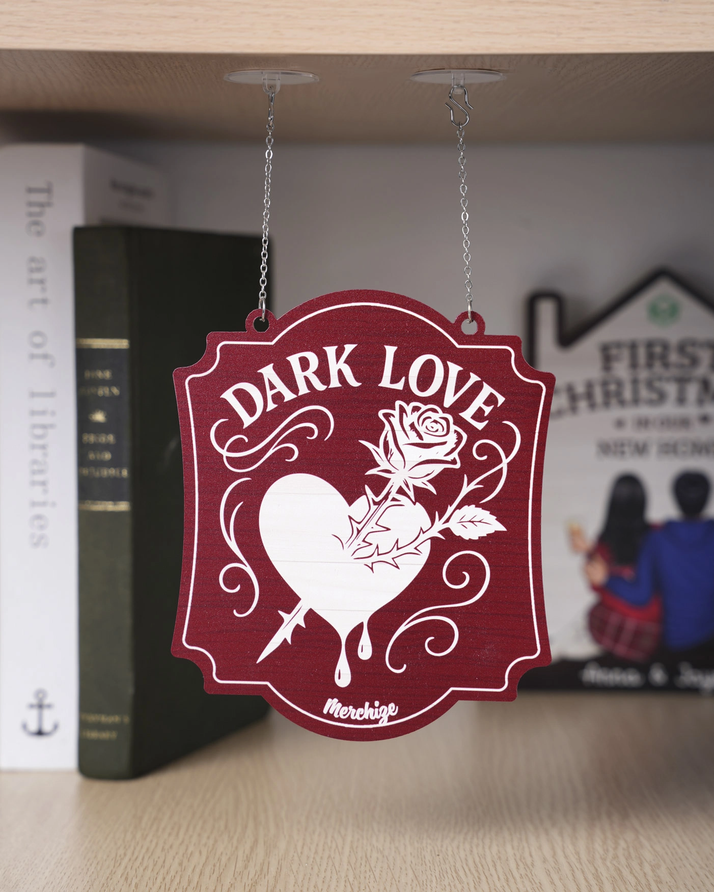 personalized library sign