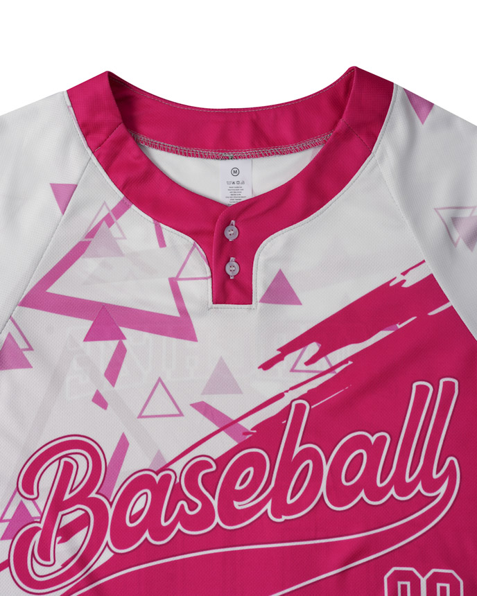 All-over Print Women's Two-Button Baseball Jersey