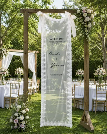 Lace Welcome Banner