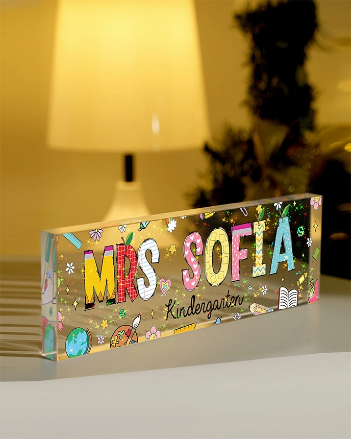 Hologram Acrylic Plaque (without stand) 0.8 IN