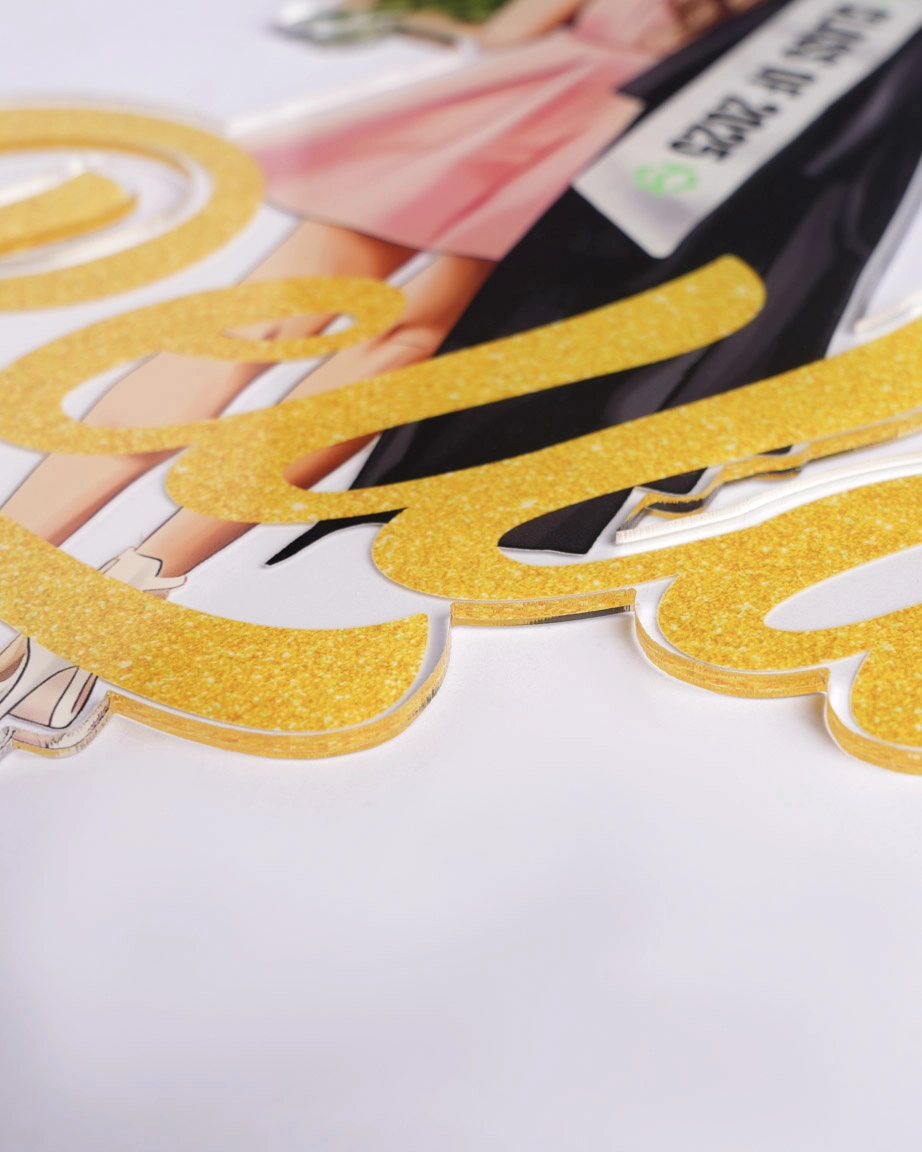 personalised acrylic cake toppers