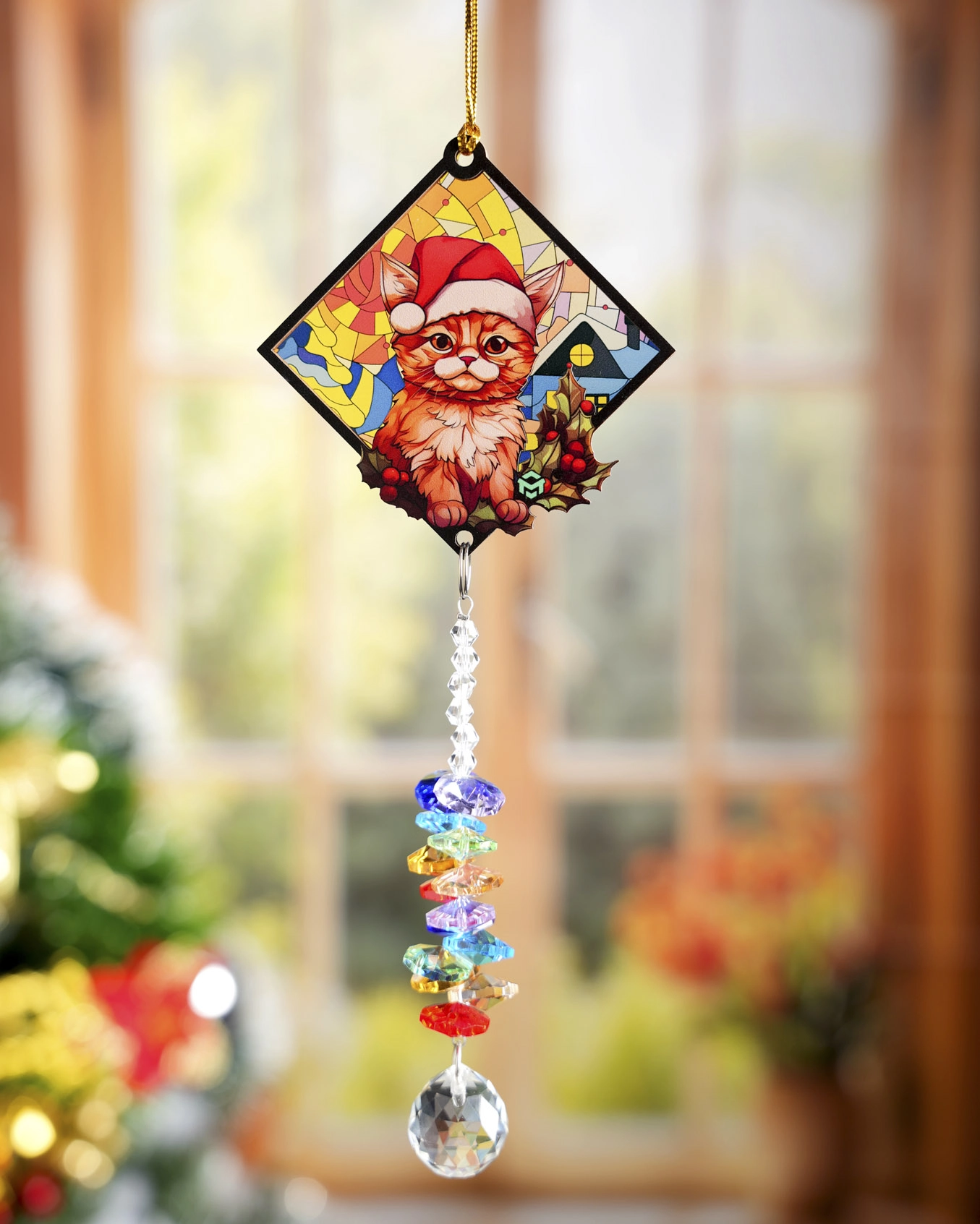 Personalized Window Hanging Suncatcher Ornament