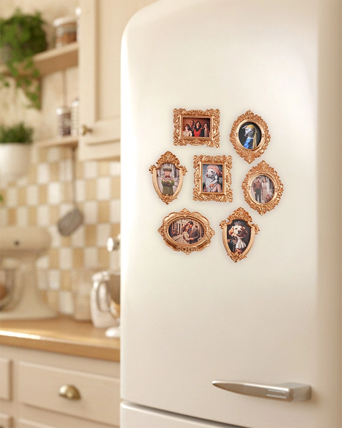 custom vintage photo frame magnets