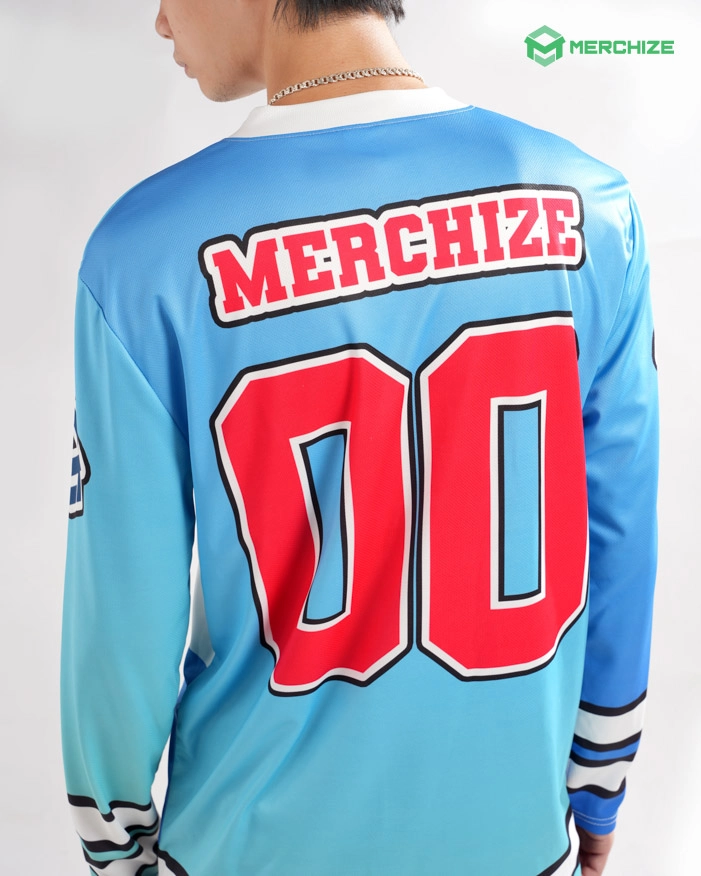 laced hockey jersey