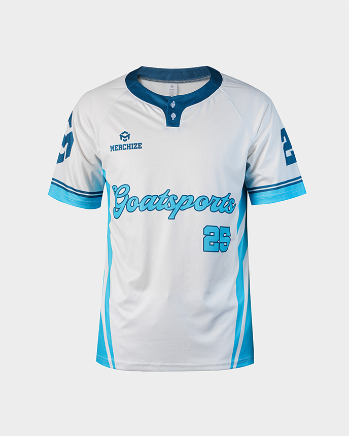 All-over Print Men's Two-Button Baseball Jersey