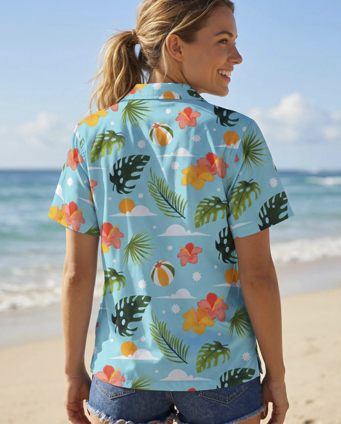 All-over Print Women's Comfort Hawaiian Shirt