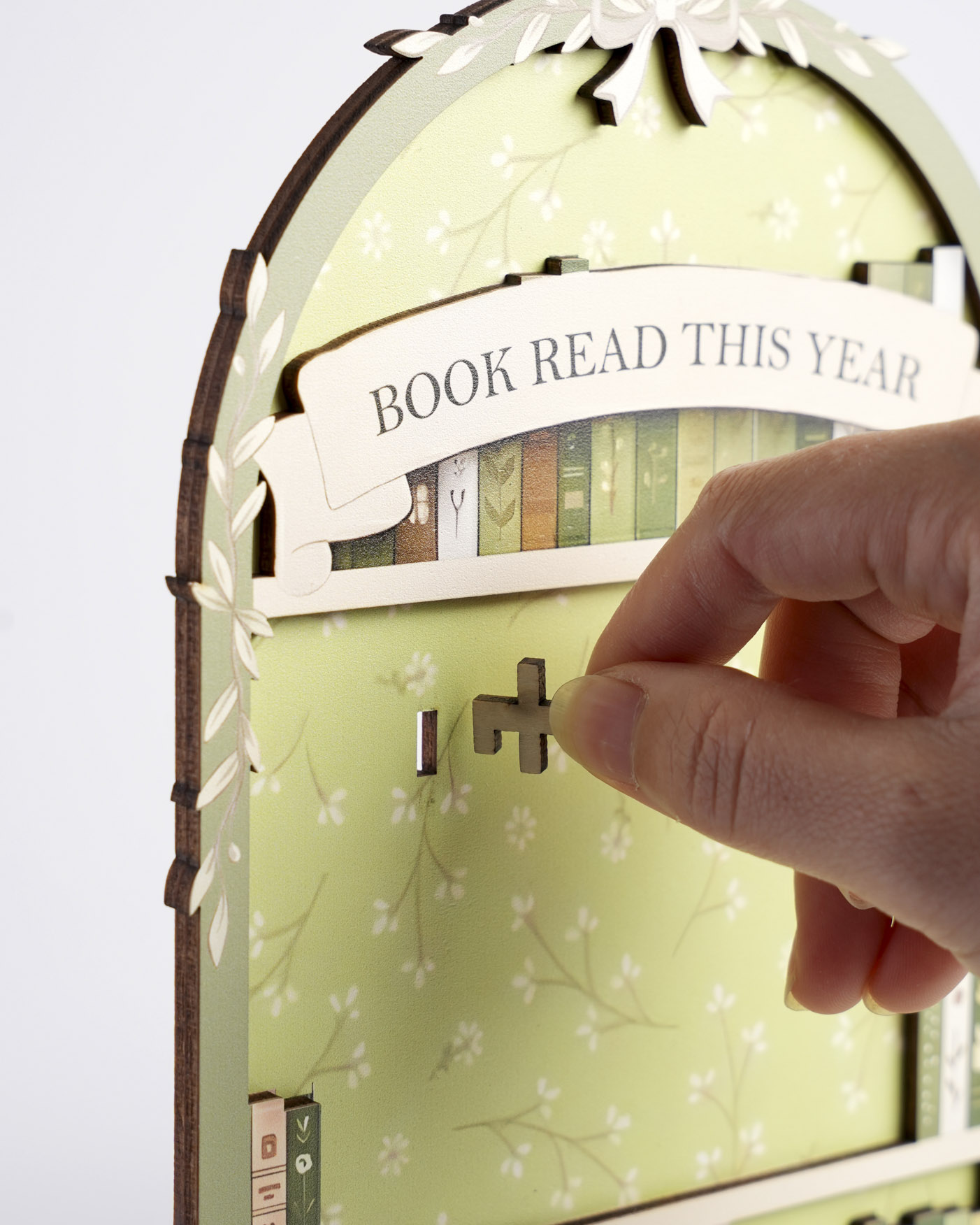 Custom Shape Wood Tracker Sign With Book Holder