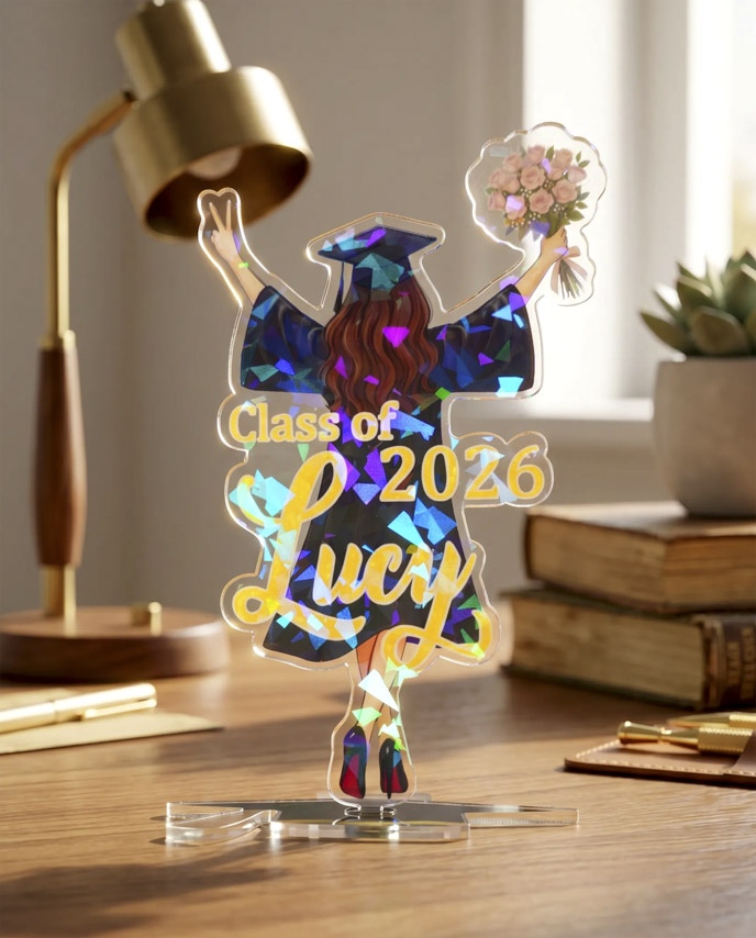Custom Shape Hologram Spinning Standee