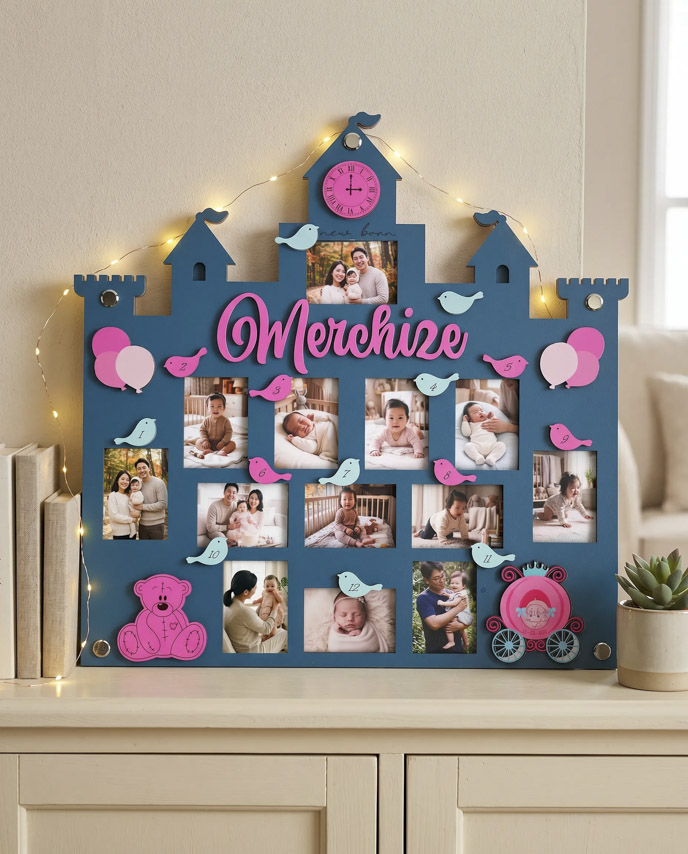 Custom Shape Photo Collage Frame