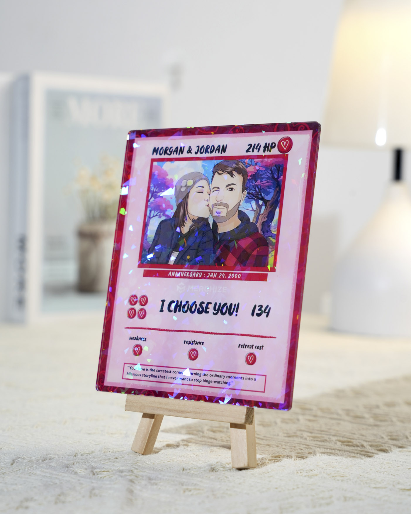 Custom Shape Hologram Card