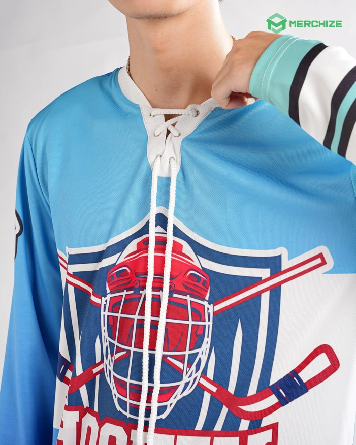 lace hockey jersey
