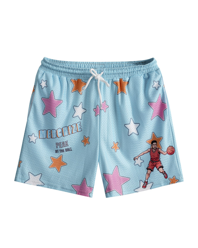 All-over Print Mesh Sports Shorts