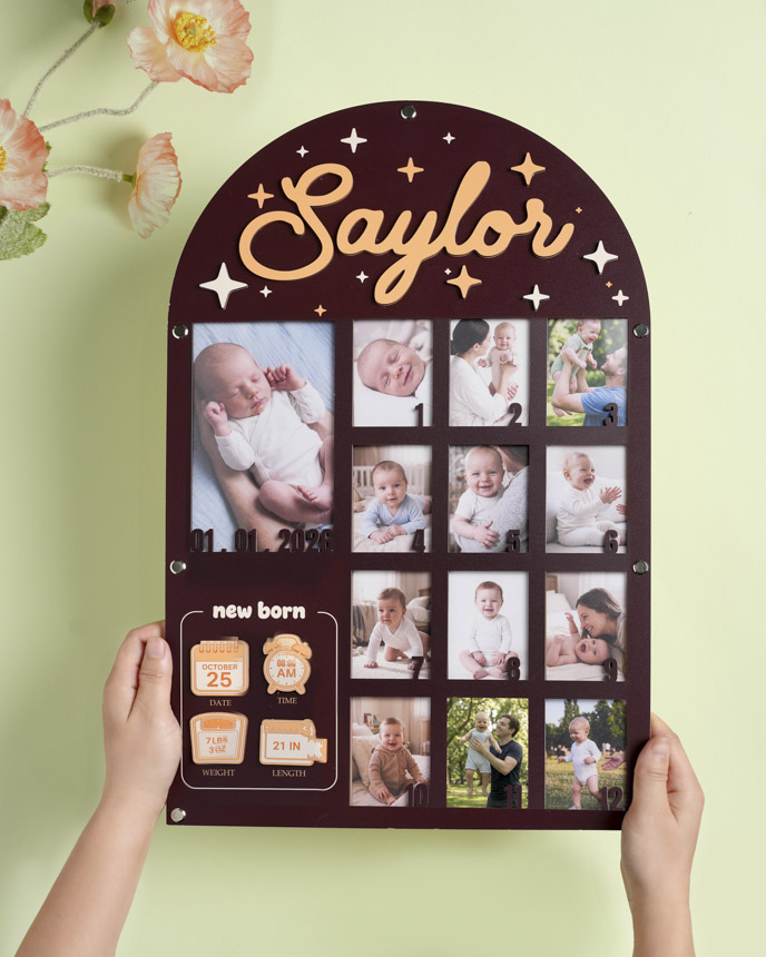Custom Shape Photo Collage Frame